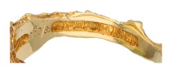 Lapponia 18K geelgouden 'Diamond pond' ring door Björn Weckström bezet met ca. 0.02 ct. diamant 