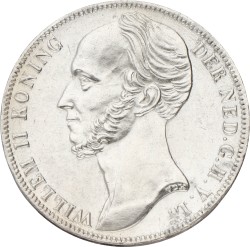 1 Gulden. Willem II. 1848. AUnc