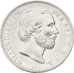 1 Gulden. Willem III. 1855. XF