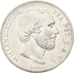 2½ Gulden. Willem III. 1855. XF -