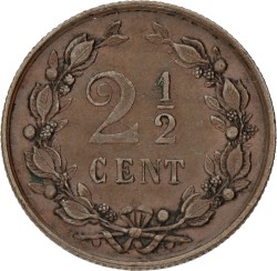 2½ Cent. Wilhelmina. 1894. AUnc