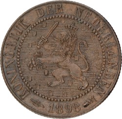 2½ Cent. Wilhelmina. 1898. AUnc