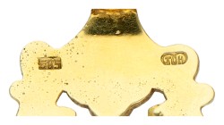 14K geelgouden schakelarmband bezet met emaille 