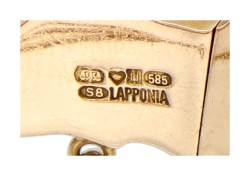 Lapponia 14K gouden/platina 'Alba' armband 