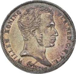 1 Gulden. Willem I. 1831. With nice patina. XF -