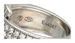 Piaget 18K witgouden ring Protocole bezet met ca. 0.73 ct. diamant