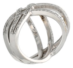 18K witgouden ring bezet met ca. 2.35 ct. diamant 