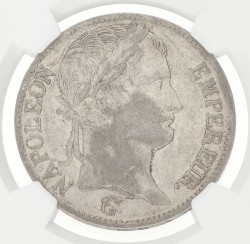 France. Empire. Napoleon. 5 Francs. 1813 A. AU 53