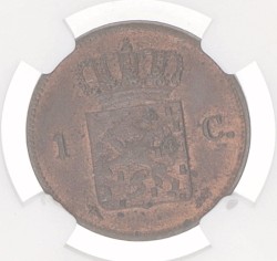 1 Cent. Willem III. 1873. MS 63 RB.