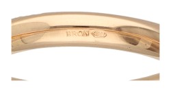 Bron 18K roségouden Stax aanschuif ring bezet met ca. 0.55 ct. diamant