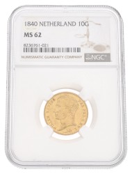 10 Gulden. Willem I. 1840. MS 62.