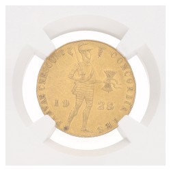 Gouden dukaat. Wilhelmina. 1928. MS 61.