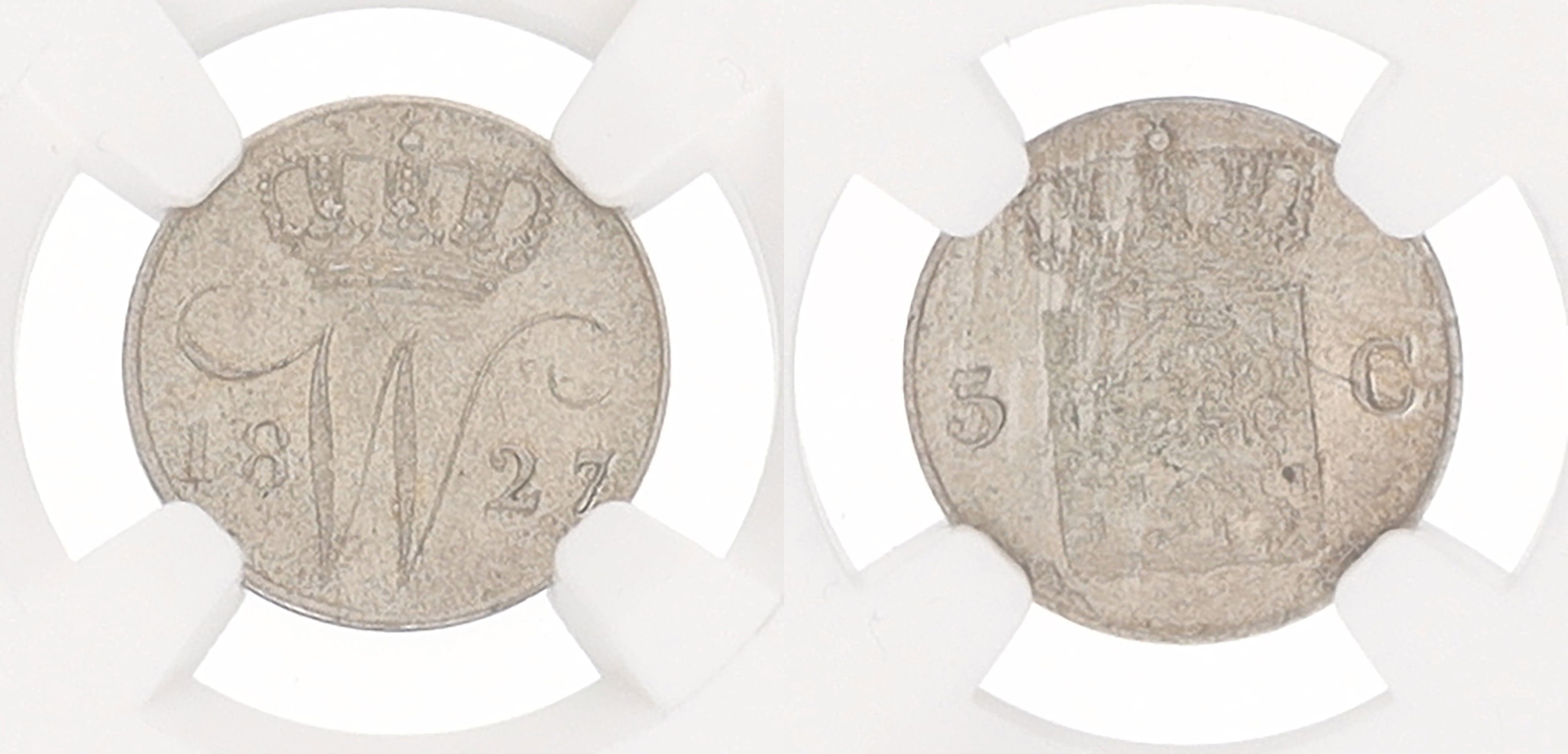 5 Cent. Willem I. 1827. MS 65.
