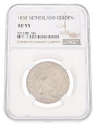 1 Gulden. Willem I. 1832. AU 55.