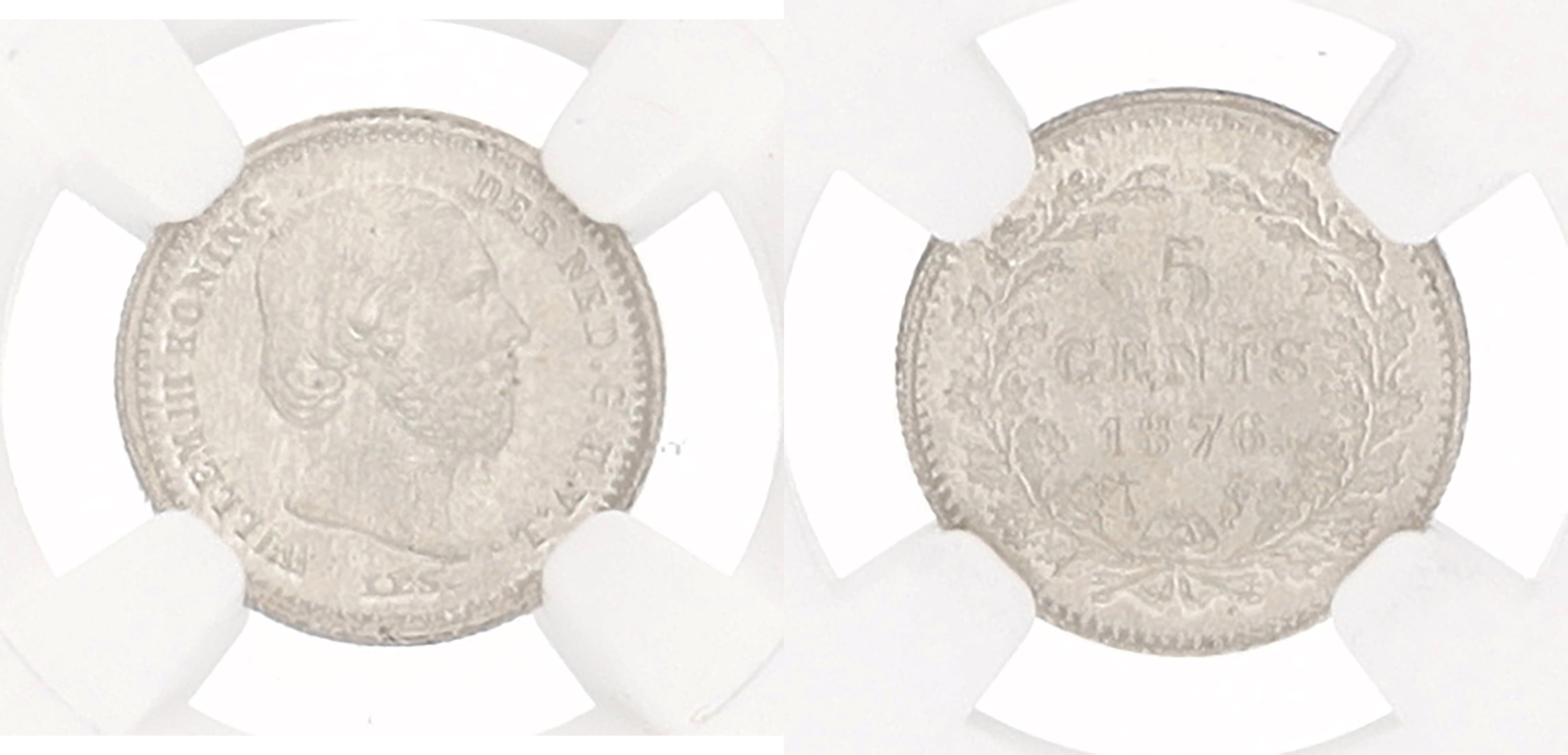 5 Cent. Willem III. 1876. MS 66.