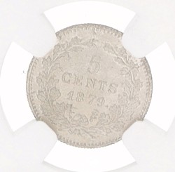 5 Cent. Willem III. 1879. MS 66.