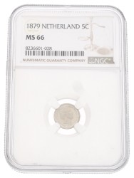 5 Cent. Willem III. 1879. MS 66.
