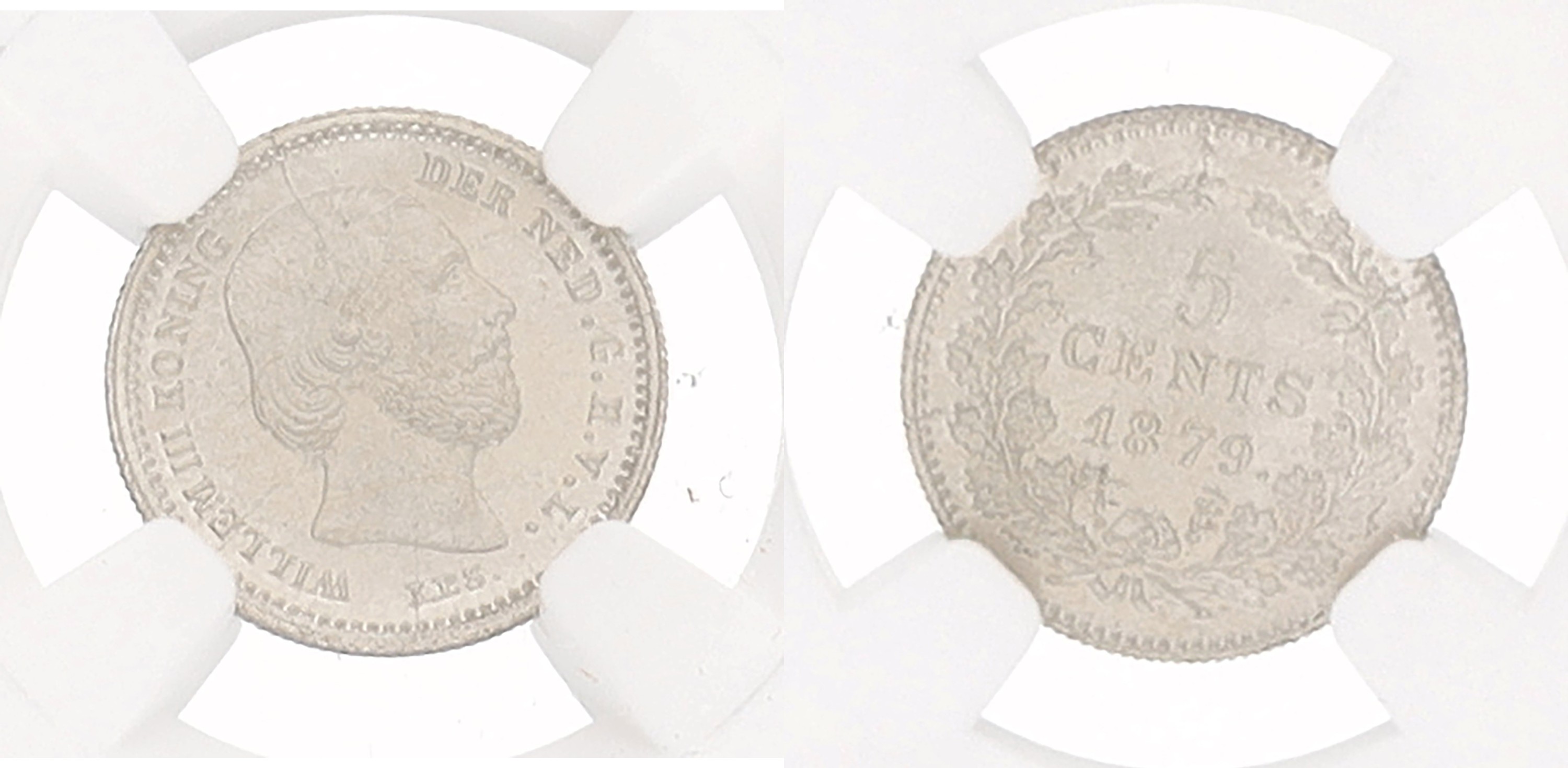 5 Cent. Willem III. 1879. MS 66.