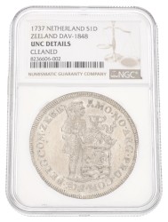 Zilveren dukaat. Zeeland. 1737. UNC Details.