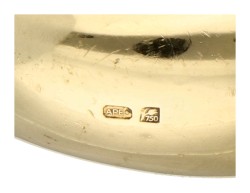 Pomellato 18 geelgouden ring met  granaat