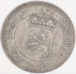 Zilveren dukaat. Enkhuizen. 1676. AU 53