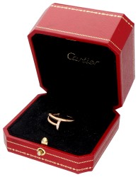 Cartier 18K geelgouden 'Juste un Clou' ring bezet met ca. 0.13 ct. diamanten
