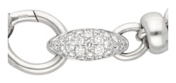 Pomellato 18K witgouden collier bezet met ca. 0.69 ct. diamanten