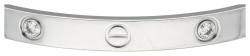 Cartier 18K witgouden 'Love' armband bezet met ca. 0.42 ct. diamant 