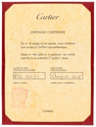 Cartier 18K witgouden 'Love' armband bezet met ca. 0.42 ct. diamant 