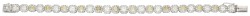 18K witgouden armband bezet met ca. 10.20 ct. diamant, IGI gecertificeerd 