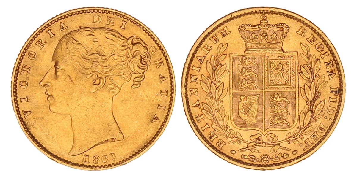 Great Britain. Victoria. Sovereign. 1862.