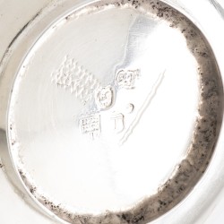 Druivenschaaltje / wijnproefschaaltje, Cornelis de Haan (1674-1705), Rotterdam 1681, zilver