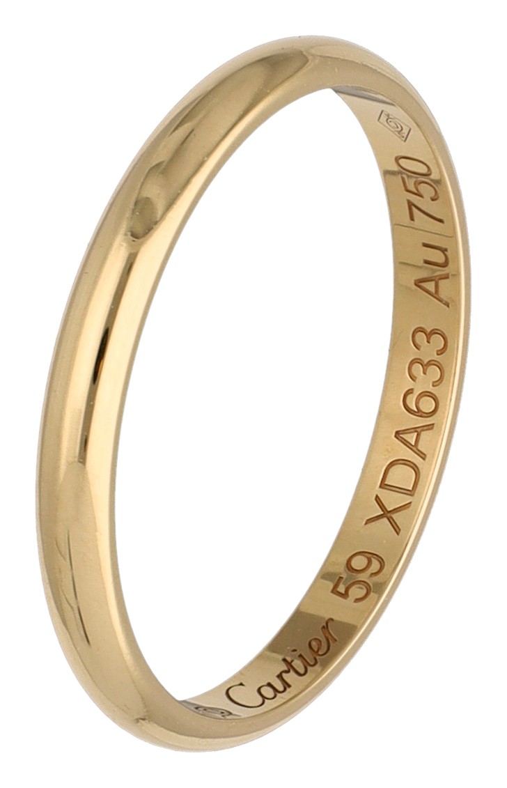 Cartier 18K 'Wedding band' geelgouden ring