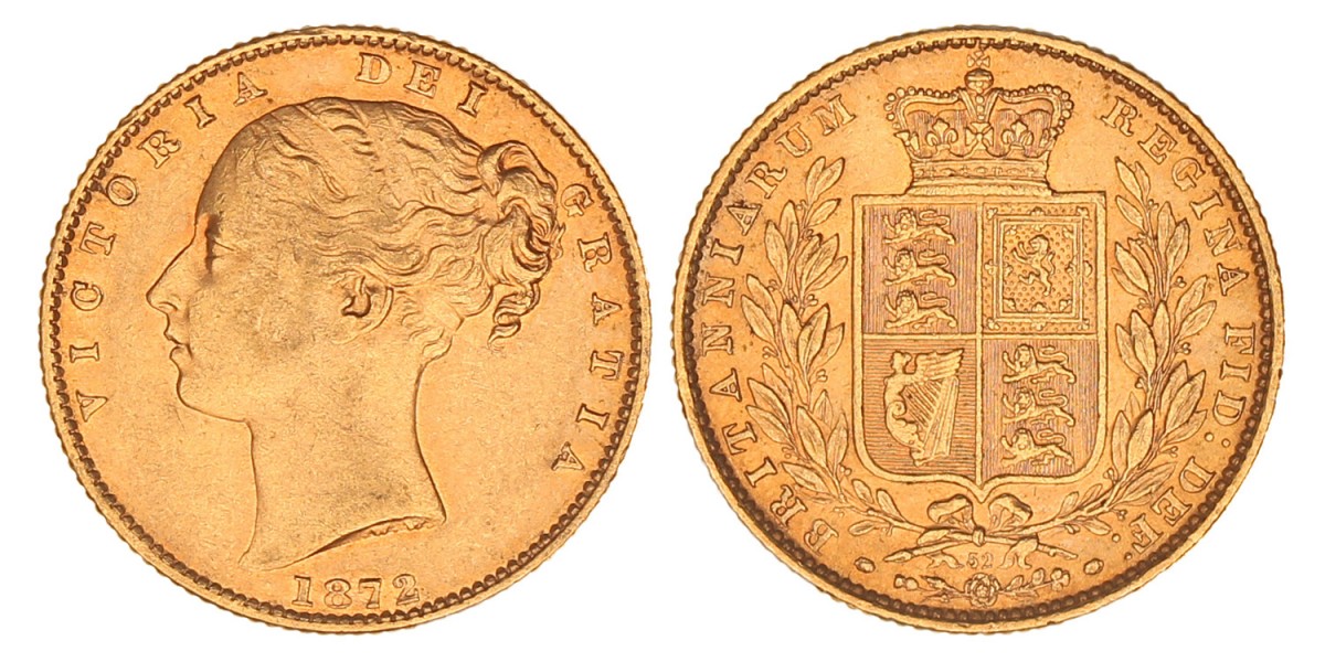 Great Britain. Victoria. Sovereign. 1872.