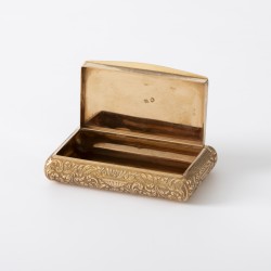 Lodewijk XVI-stijl snuifdoos, Parijs 1819-1838, goud
