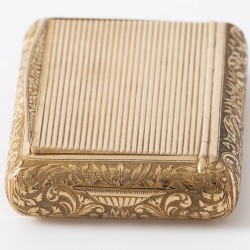 Lodewijk XVI-stijl snuifdoos, Parijs 1819-1838, goud