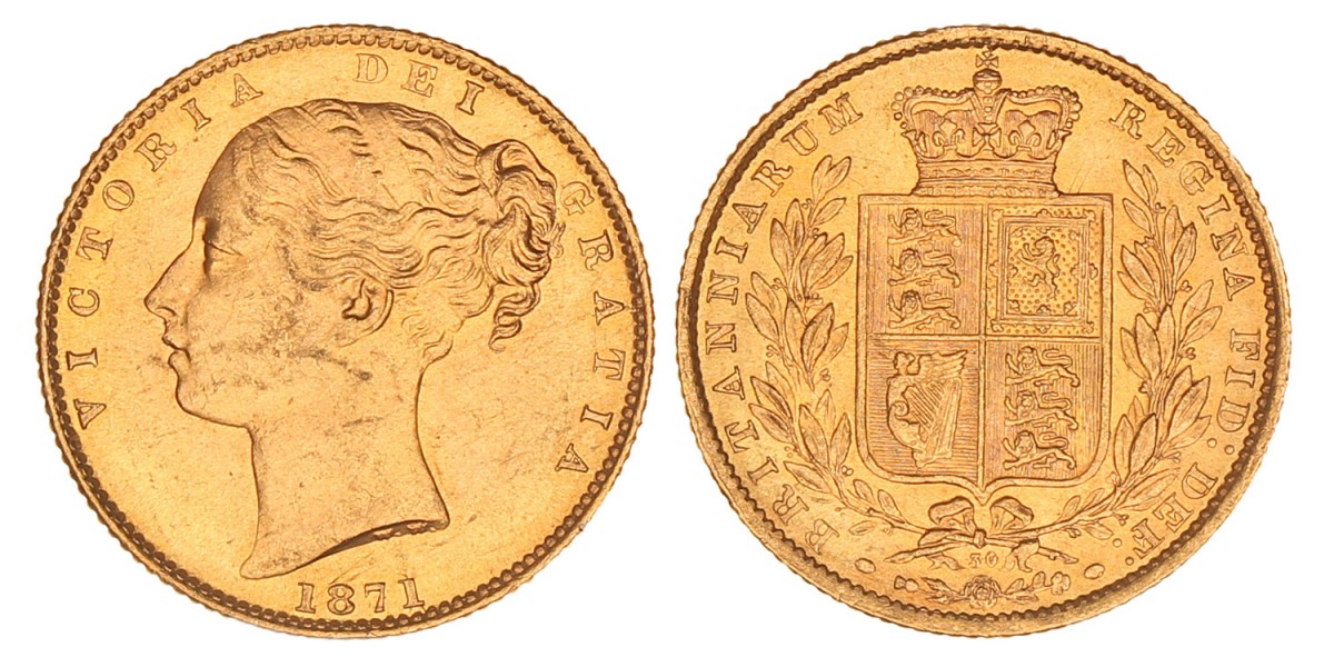 Great Britain. Victoria. Sovereign. 1871.