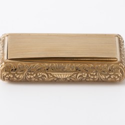 Lodewijk XVI-stijl snuifdoos, Parijs 1819-1838, goud