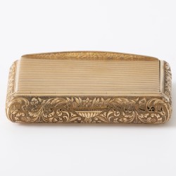 Lodewijk XVI-stijl snuifdoos, Parijs 1819-1838, goud