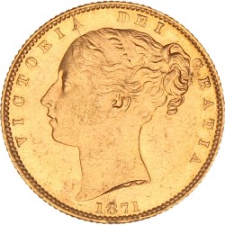 Great Britain. Victoria. Sovereign. 1871.