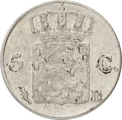 5 Cent. Willem I. 1826 B. XF