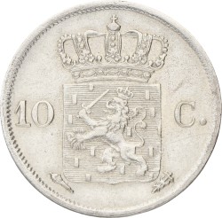 10 Cent. Willem I. 1825 U. XF +
