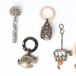 Lot diversen (9), China / Europa, zilver/verzilverd