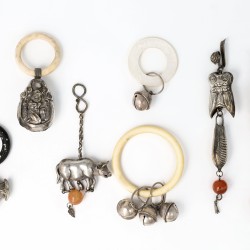 Lot diversen (9), China / Europa, zilver/verzilverd
