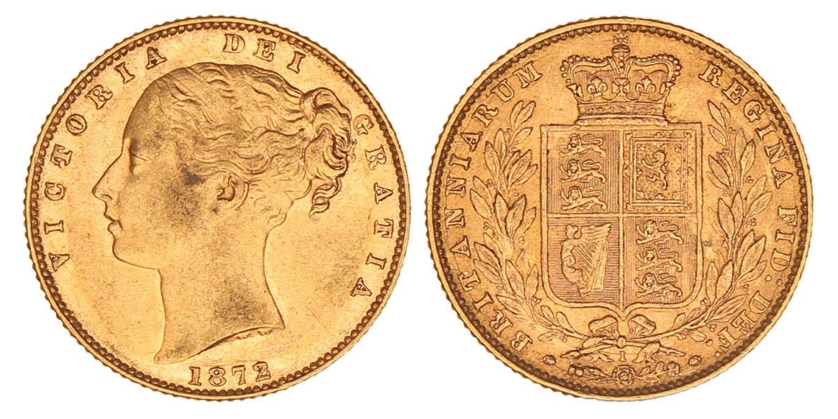 Great Britain. Victoria. Sovereign. 1872.