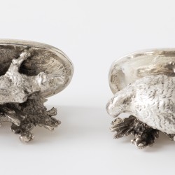 Menukaarthouders (12), Lutz & Weiß, Pforzheim ca. 1920-1930, zilver