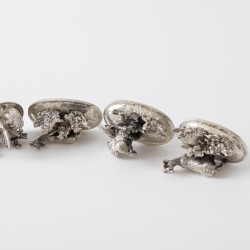 Menukaarthouders (12), Lutz & Weiß, Pforzheim ca. 1920-1930, zilver