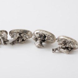 Menukaarthouders (12), Lutz & Weiß, Pforzheim ca. 1920-1930, zilver