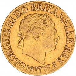 Great Britain. George III. Sovereign. 1817.
