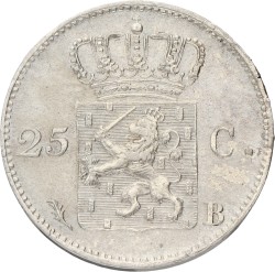 25 Cent. Willem I. 1824 B. XF